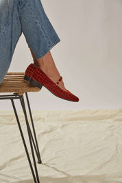 Ballerines Lava en velours coco