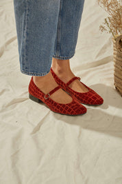 Ballerines Lava en velours coco