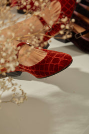 Ballerines Lava en velours coco