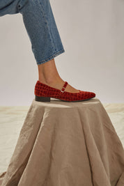 Ballerines Lava en velours coco