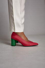 Midi en bambou rose-vert