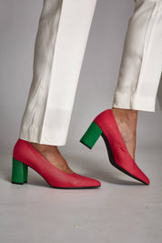 Midi en bambou rose-vert