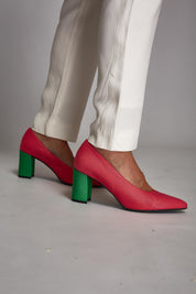 Midi en bambou rose-vert