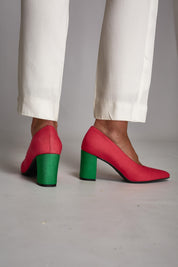 Midi en bambou rose-vert