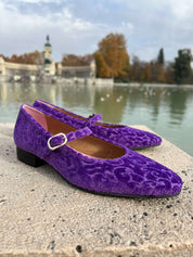Les ballerines de Versailles violettes