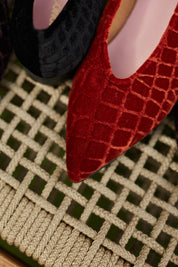 Ballerines en velours de lave et noix de coco V.2.