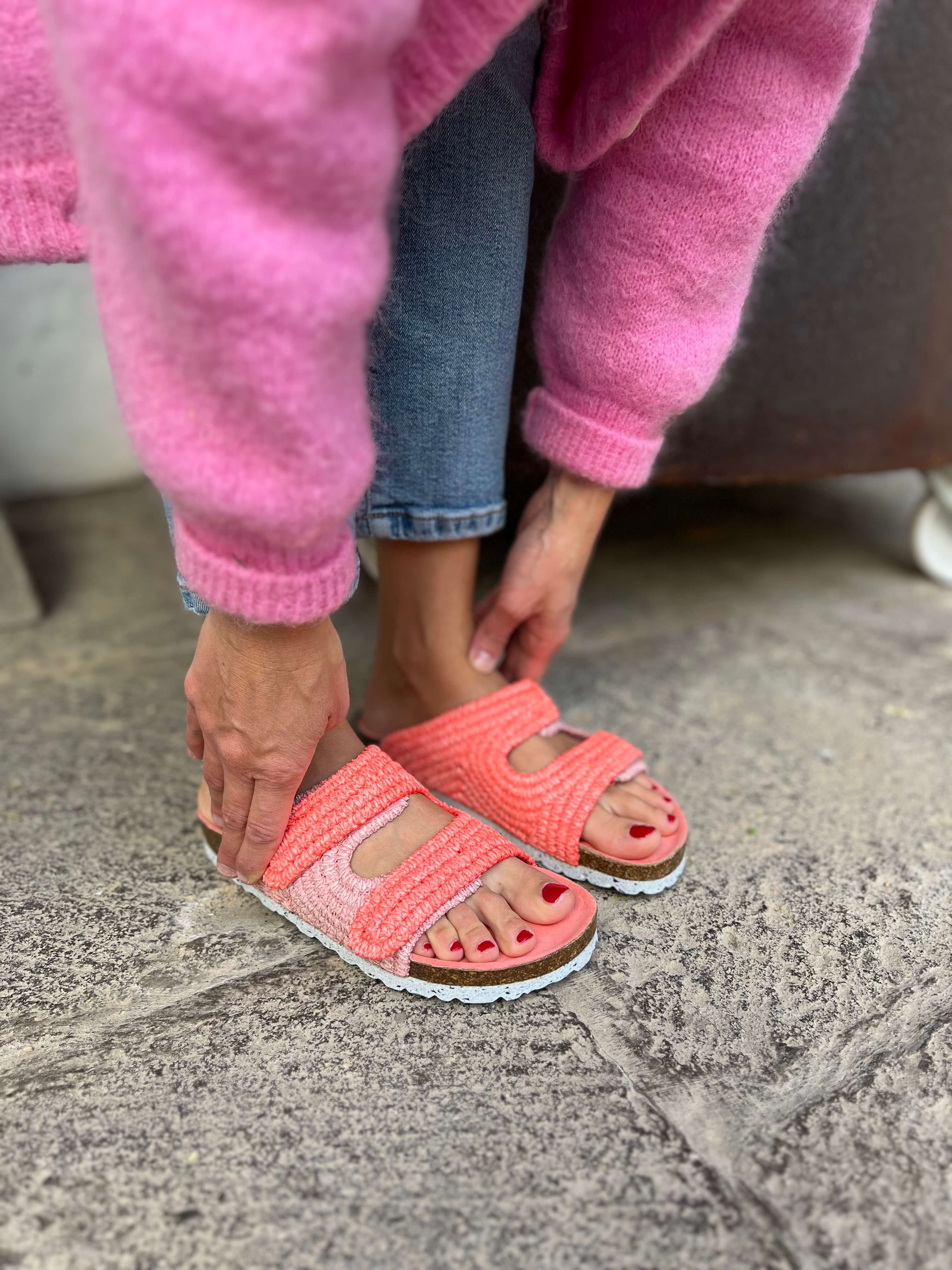 Sandalias Rafia La Vera