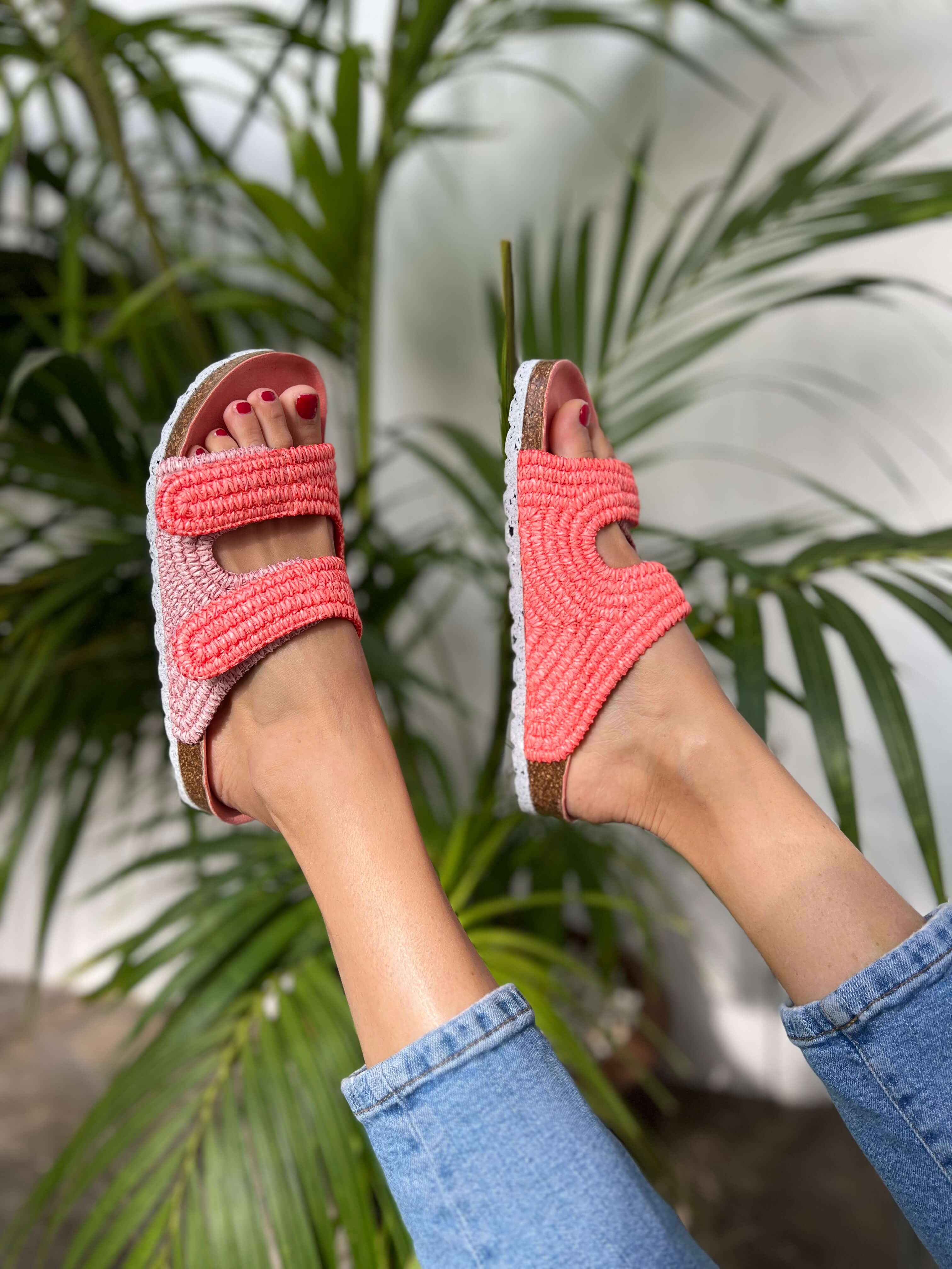 Sandalias Rafia La Vera