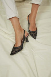 Talons hauts vegan Grid Stars