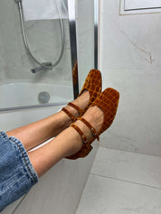 Talon mi-haut Pigalle Caramel
