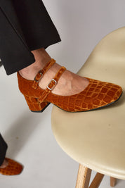 Talon mi-haut Pigalle Caramel