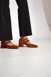 Talon mi-haut Pigalle Caramel