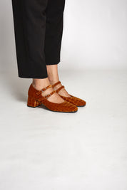 Talon mi-haut Pigalle Caramel