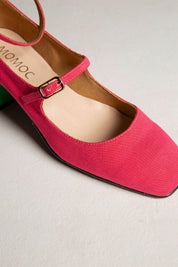 Midi en bambou rose-vert