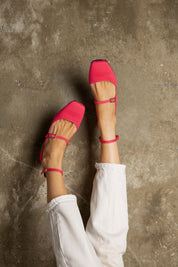 Midi en bambou rose-vert