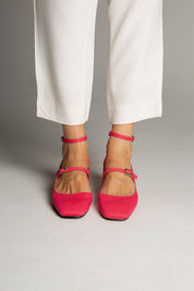 Midi en bambou rose-vert