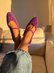 Les ballerines de Versailles violettes