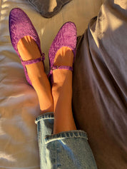 Les ballerines de Versailles violettes