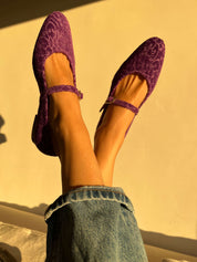 Les ballerines de Versailles violettes