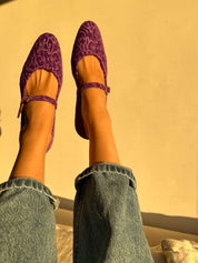 Les ballerines de Versailles violettes