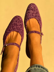 Les ballerines de Versailles violettes