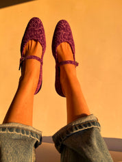Les ballerines de Versailles violettes