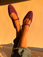 Les ballerines de Versailles violettes