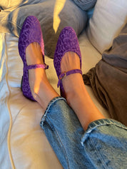Les ballerines de Versailles violettes