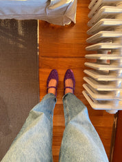 Les ballerines de Versailles violettes
