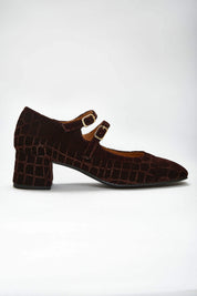 Talon mi-haut marron Pigalle