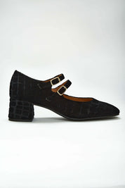 Talon mi-haut noir Pigalle