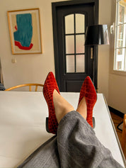 Ballerines en velours de lave et noix de coco V.2.