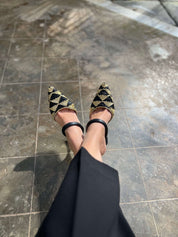 Tacones Lady Grace golden vegan