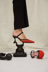 Orange Ibiza high-heels