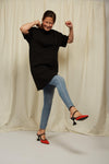 Orange Ibiza high-heels
