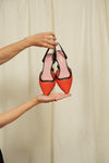 Orange Ibiza high-heels