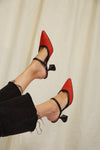 Orange Ibiza high-heels