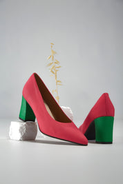 Midi en bambou rose-vert