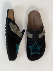 A Star Blue Clogs