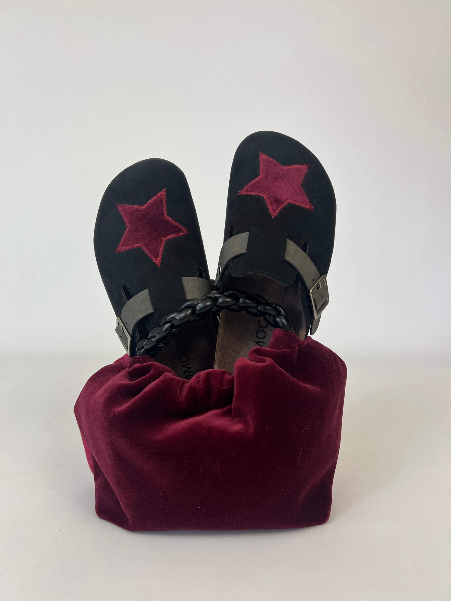 Zuecos A Star Burgundy