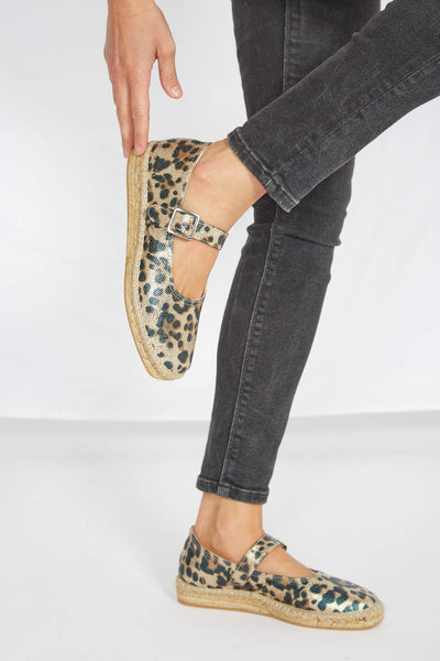 Manoletinas Leopardo vegan