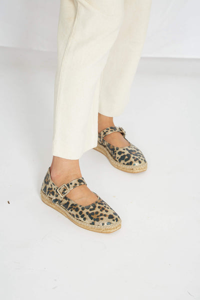 Manoletinas Leopardo vegan