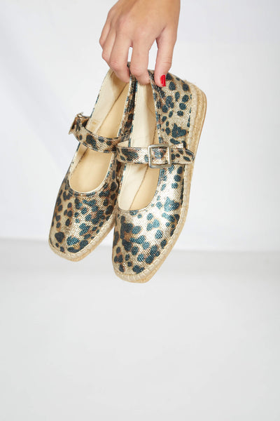 Manoletinas Leopardo vegan