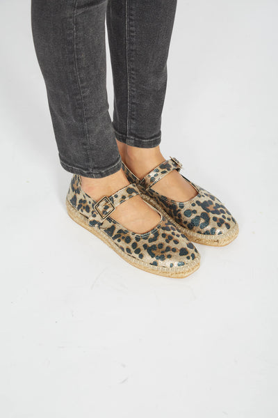 Manoletinas Leopardo vegan