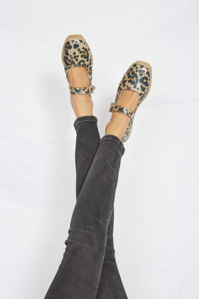 Manoletinas Leopardo vegan