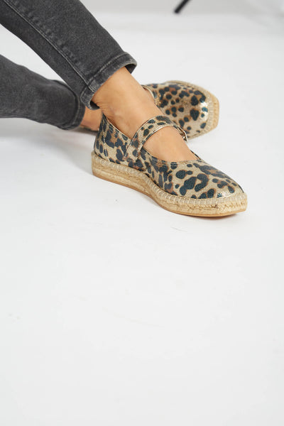 Manoletinas Leopardo vegan