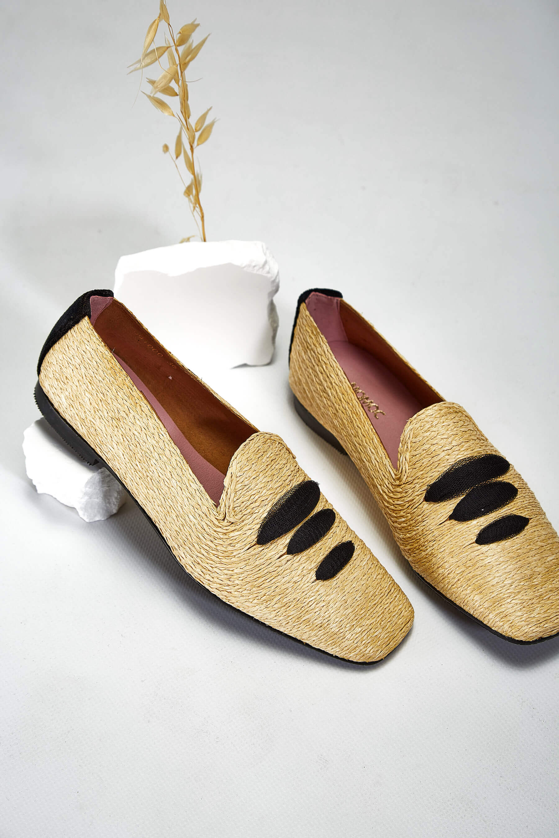 Mocassin en raphia Casablanca