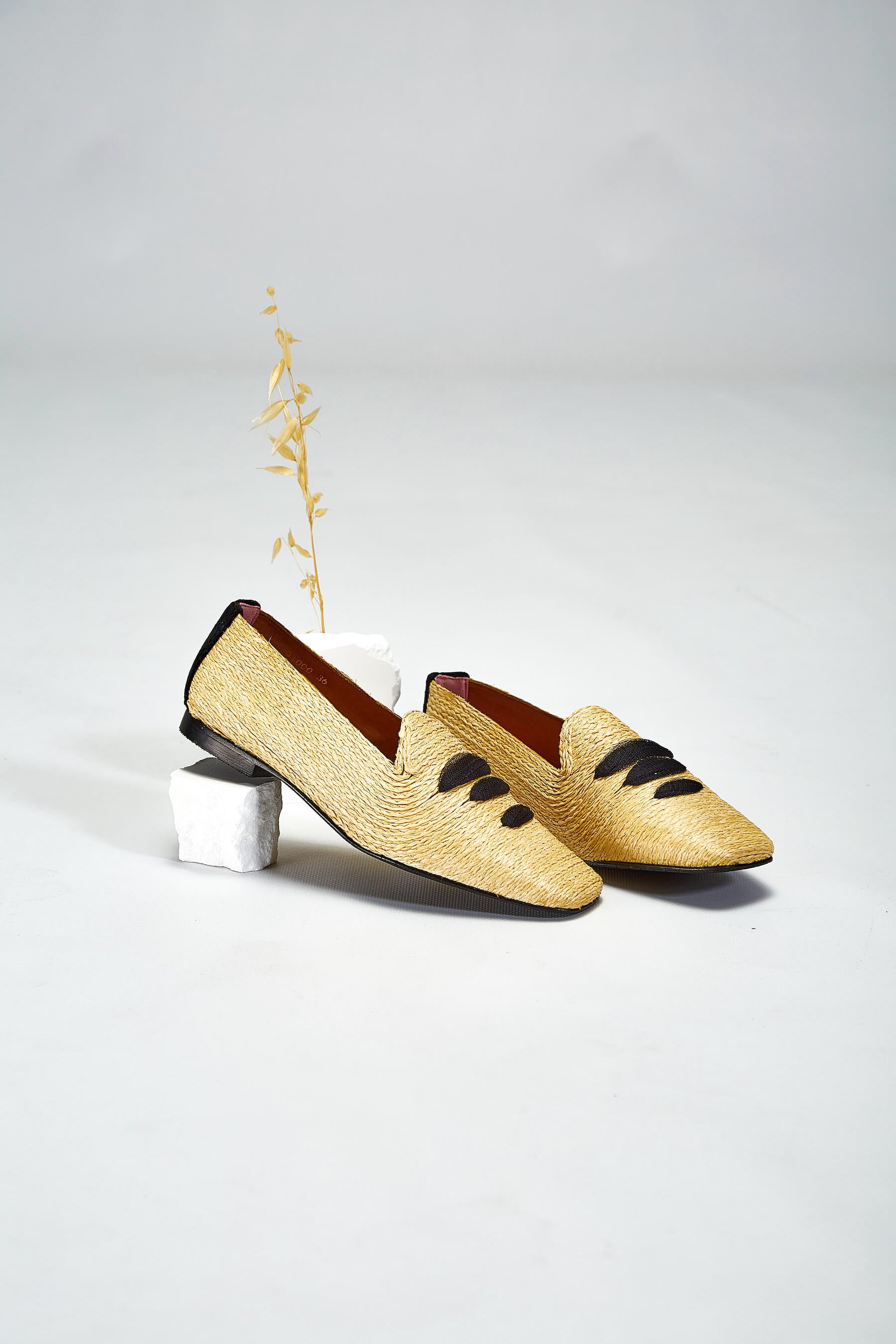 Mocassin en raphia Casablanca