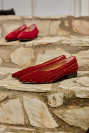 Ballerines en velours de lave et noix de coco V.2.