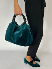 Combo Lucrecia green velvet